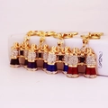 Creatieve telescoop sleutelhanger met glanzende steentjes in diverse kleuren - Willekeurige Kleur