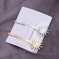 Barrettes à cheveux en forme de soleil en alliage doré et argenté avec placage chic - Totem Solaire Bicolore