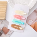 Vierdelige set matte haarspelden in jelly-kleuren voor make-up styling - Matte Spoel Jelly Kleur
