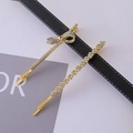 Elegant gold butterfly hair clip set with sparkling rhinestones for stylish side styling - Combination 9