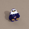 Detailed view of an eagle shaped hair claw clip with patriotic star pattern for Independence Day - Eagle Style Blue Base