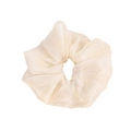 Elegante elastico scrunchie in organza champagne con lucentezza metallica - Organza Beige