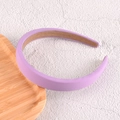 Serre-tête chic en éponge violet lavande uni avec large rembourrage en tissu - 1.8cm / Mauve Clair