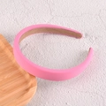 Serre-tête en éponge rose bonbon épaissi avec tissu texturé pour femmes - 1.8cm / Rose