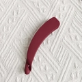 Matte wine red banana hair clip with non-slip teeth for ponytail styling - Regular Fit / Burgundy