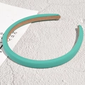 Serre-tête rembourré en tissu vert menthe avec texture et doublure antidérapante - 1.2cm / Vert Lac