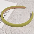 Serre-tête en éponge vert herbe avec tissu texturé et couche intérieure antidérapante - 1.2cm / Vert Militaire