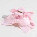 Pince à cheveux élégante avec nœud en satin rose pour coiffures stylées de femmes - Pince à cheveux nœud rose