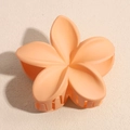 Elegante pinza per capelli a giglio arancione opaco con finitura satinata - Arancione Opaco