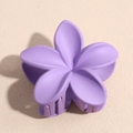 Elegante pinza per capelli a fiore viola opaco per acconciature dallo stile moderno - C Viola
