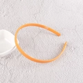 Diadema naranja brillante con dientes antideslizantes para peinados estables - Amarillo Fino