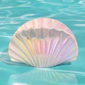 Pinza per capelli a conchiglia perlata con riflessi arcobaleno e finitura olografica in acqua - Rosa Giallo / 9.5CM