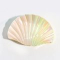 Elegant iridescent shell hair claw clip with rainbow pearlescent finish for women - Yellow / 9.5cm
