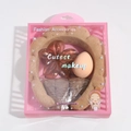 Brown spa headband and wristband set with flower hair clip in pink transparent gift box - Lily Flower Set / Khaki