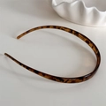 Serre-tête minimaliste écaille de tortue avec dents antidérapantes pour femmes - Serre-tête Étroit / Écaille Café