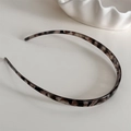 Serre-tête fin pour femme motif écaille de tortue avec dents antidérapantes rétro ambre - Serre-tête Étroit / Écaille de Tortue Grise