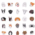 Lot de 25 breloques en émail de races de chiens comprenant Husky et Shiba Inu - 10cm / Sélection 2