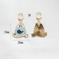 Detalle de colgante de ballena Save The Ocean con cierre de corazón y 23mm de tamaño - 7.5g / Ballena Pequeña (2)