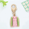 Portachiavi creativo maialino hot dog con chiusura a cuore dorata per borse e auto - Stile Maiale Hotdog (1)
