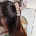 Pinza per capelli creativa orsetto in acetato beige crema per capelli lunghi e folti - Beige Chiaro