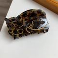 Niedliche schlafende Schildpatt-Katze Haarklammer aus hochwertigem Acetat-Material - Braune Schildpatt Katze Haarklammer