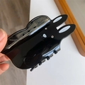 Black Rabbit Claw Clip