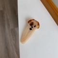 Schattige honden haarklem gemaakt van abrikooskleurig acetaathars in Koreaanse stijl - Knijpende Hond Licht Karamel Snap Clip (6.4cm x 3cm)