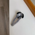 Schattige hondenhaarklem van gemarmerd grijs en zwart acetaat voor damesmode - Knijpende Hond Grijs Snap Clip (6.4cm x 3cm)