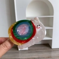 Pinza per capelli a chiocciola colorata in acetato marmorizzato con guscio a spirale - Fermaglio A Forma Di Chela Di Lumaca Arcobaleno (78 Cm Di Lunghezza 55 Cm Di Larghezza 301 G Di Peso)