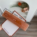 Pinza per capelli rettangolare in acetato ambrato con strass rosa di alta qualità - Rosa Arancio