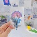Handgefertigte Regenbogen und blaue Meerjungfrau Haarspangen Set mit Glitzer Effekt - Regenbogen Und Meerjungfrau Schwanz / 2er-Set