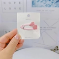 Fermaglio per capelli rosa a forma di cuore per bambina con paillettes e tessuto - Rosa Chiaro Rosa Acceso Glitter Cuore (18#)