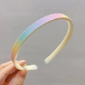 Regenbogen-Glitzer-Haarreif mit rutschfesten Zähnen für Kindergeburtstage - Irisierend Rutschfester Basis-Haarreif