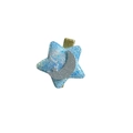 Fermaglio per capelli a stella blu glitterata con luna d'argento per bambine - Blu Con Luna