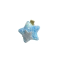 Fermaglio per capelli a stella glitterata per bambine con paillettes azzurre e argento - Blu Con Stella
