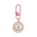 Rosa Evil Eye Schlüsselanhänger mit vergoldetem Karabinerverschluss und Emaille-Finish - Rosa (BE1286PK00)
