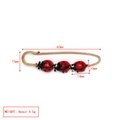 Detailed dimension guide for the ladybug brooch showing 60mm length and 4.5g weight - Three Ladybugs Style(BE1740RD00)