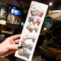 6-piece set of cute pink hair clips with clouds and rabbits for girls and toddlers - Rabbit Style
