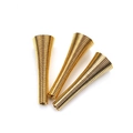 Embouts métalliques dorés en spirale pour la création de bijoux DIY et accessoires - 26mm length / Or