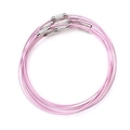 Filo per gioielli rosa con chiusure a vite in argento per collane e bracciali fai-da-te - UF1769MI02