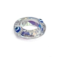 Faceted crystal evil eye charm pendant with purple iridescent finish for jewelry making - Blue Faceted Ring Style (BE1203BU00)