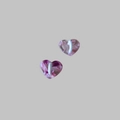 Pink purple marble pattern heart-shaped acrylic phone case hook with white base - Small Heart Pendant / Pink and Purple Series