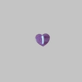 Purple glitter heart phone case hook with shiny finish and secure adhesive backing - Small Heart Pendant / Light Purple Glitter