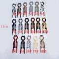 Pinza per capelli a gatto in acetato con 18 motivi marmorizzati e lunghezza 11cm - Grande / Motivo leopardato beige