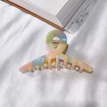 Pinza de pelo grande en acetato con degradado de colores pastel para mujeres - Color Caramelo Claro