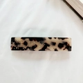 Elegante pasador de pelo de carey con diamantes de imitación brillantes para mujer - Beige