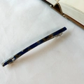 Minimalist French hairpin with elegant blue and brown marble pattern texture - Thickened / Blue Marble