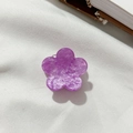 Mini paarse bloem haarklem met glitterhars voor decoratieve haarstyling vrouw - Lichtpaars
