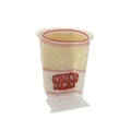 Pinza de pelo francesa de acetato con diseño de ramen instantáneo para mujer accesorio chic - Blanco