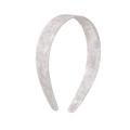 Elegant French acetate headband with a white marble texture for a stylish look - Pearl White Marble